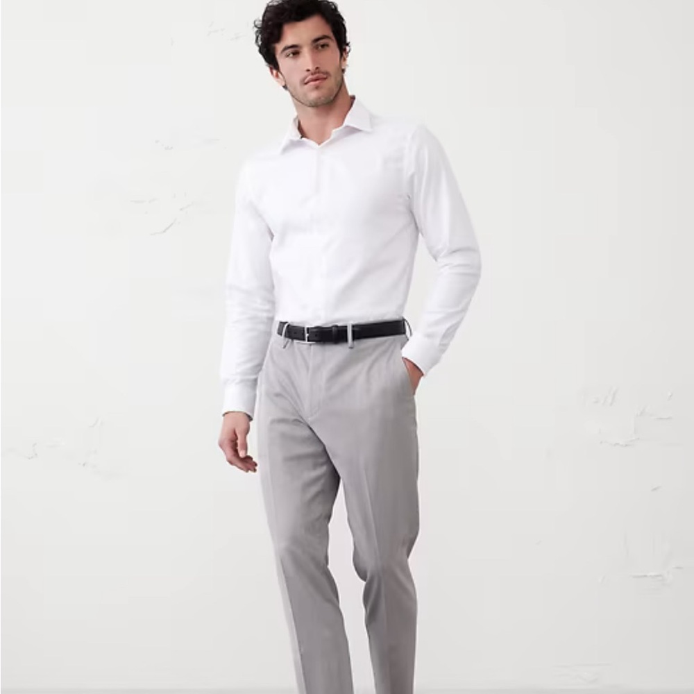 Banana Republic White Slim Fit Shirt
